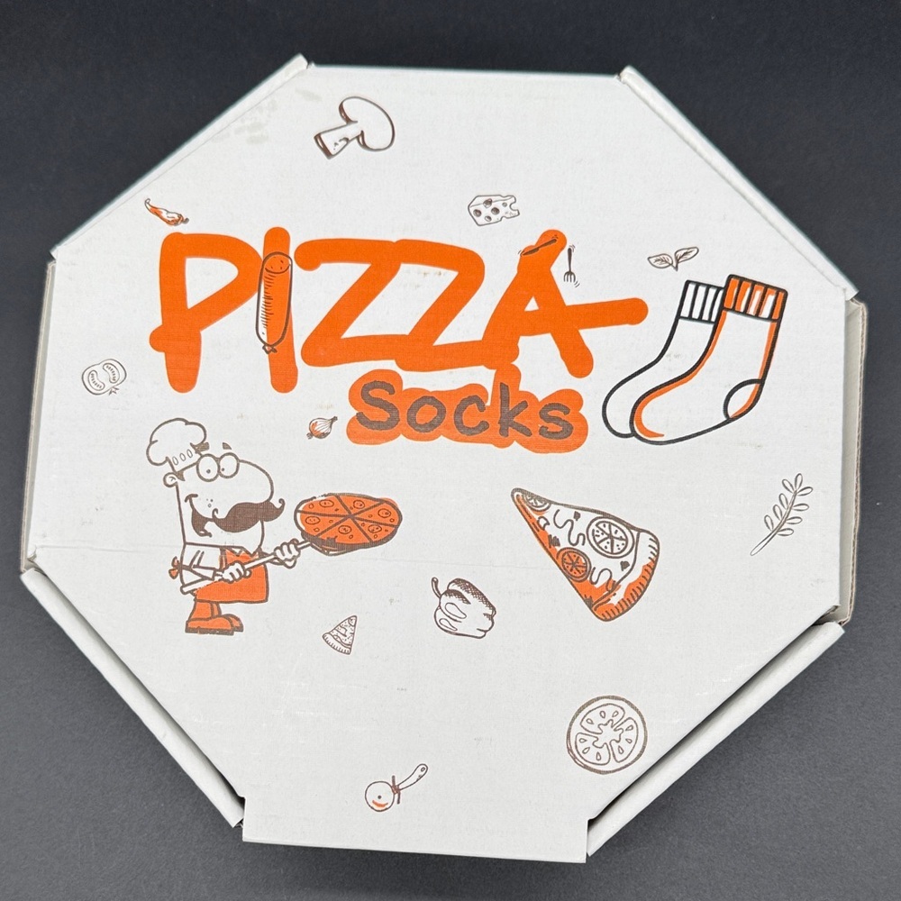Pizza Socks Gift Box 4 Pairs of Funny Food-Themed Socks for Men and Women
